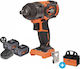 Krausmann U76020-25SΒ Cheie de impact Baterie 2...