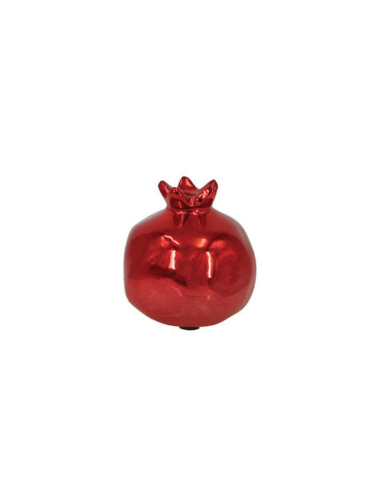 Marhome Tabletop Lucky Charm Pomegranate Small Bordeaux Ceramic 6.5x6.5cm 1pcs