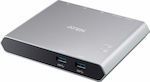 Aten USB-C Docking Station with HDMI 4K PD and Support for 2 Monitors Silver (US3310)