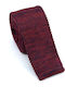 Legend Accessories Ανδρική Γραβάτα Πλεκτή με Σχέδια σε Μπορντό Χρώμα