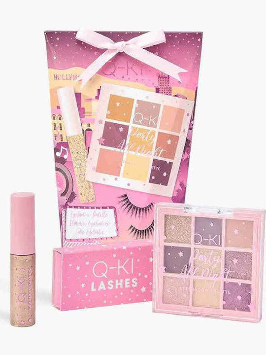 Q-Ki Party All Night Make-up-Set für die Augen 3Stück