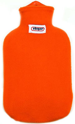 Sanger Hot Water Bottle with Cover Orange 2000ml