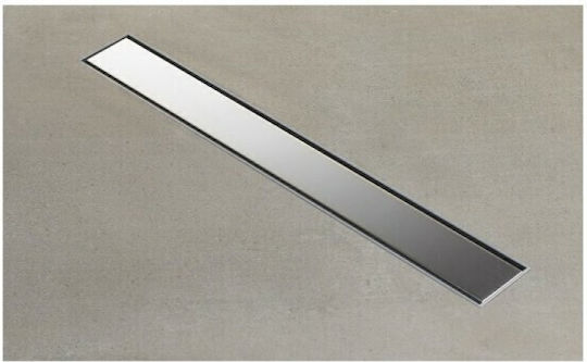 Tema Stainless Steel Channel Floor with Output 50mm and Size 40x11.5cm Silver Dolu