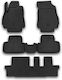 Novline Satz Vorder- und Hintermatten Wannenartig 5Stück aus TPE für Chevrolet Orlando 2011+ Schwarz