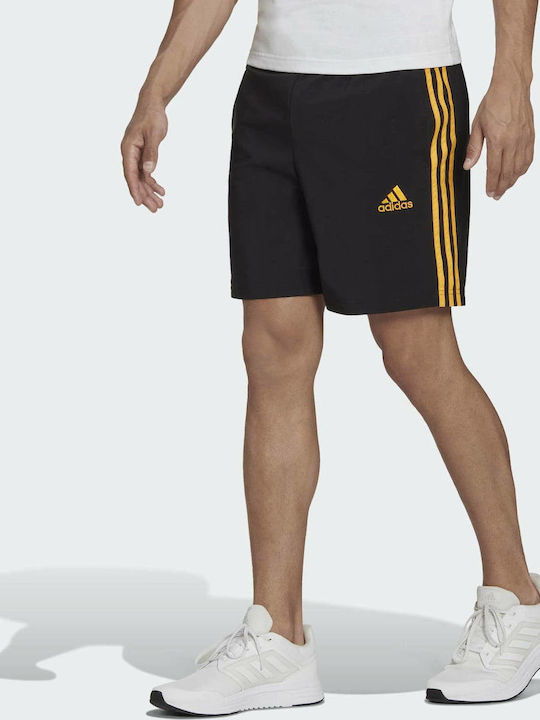 Adidas 3Stripes Chelsea Bermudă Sportivă de Bărbați Neagră