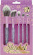 W7 Cosmetics Комплект с Четки за Грим от Синтетичен Косъм Stardust Set 5 Бройки