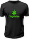 Vegan T-shirt Black Cotton FT0088