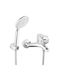 Ferro Isso Mischung Bade- / Duscharmatur Badewanne Komplettes Set Silber