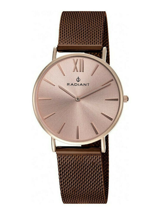 Radiant Ceas de Damă cu Rose Gold Brățară Metalică