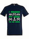 T-shirt Unisex " I PAUSED MY GAME TO BE HERE ", French Navy
