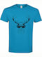 T-shirt Unisex " Animal Deejay ", Aqua