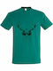 T-shirt Unisex " Animal Deejay ", Emerald