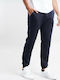Mind Sweatpants with Elastic Navy Blue