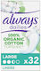 Always Dailies Cotton Protection Large Σερβιετάκια για Κανονική Ροή 2.5 Σταγόνες 32τμχ