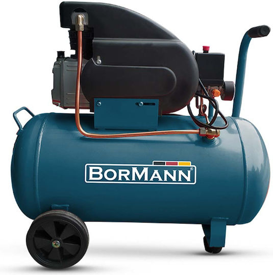 Bormann BAT5002 Single-Phase Air Compressors with Power 2hp and Airtank 24lt 042389