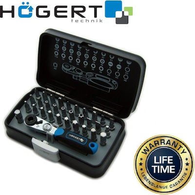 Högert Technik Set Ratchet 1\4" 33pcs