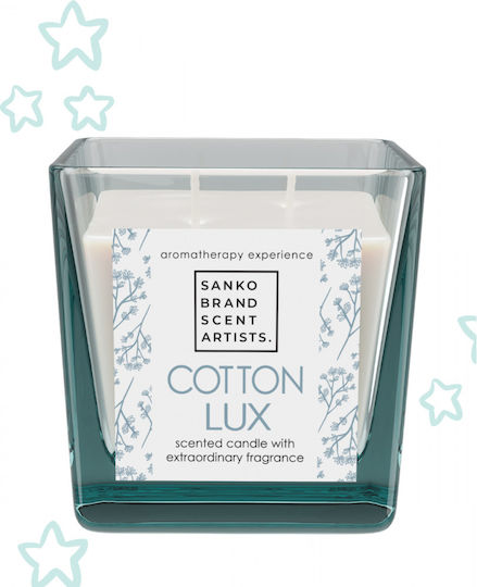 Sanko Scent Aromatic Candle In Jar Cotton Lux