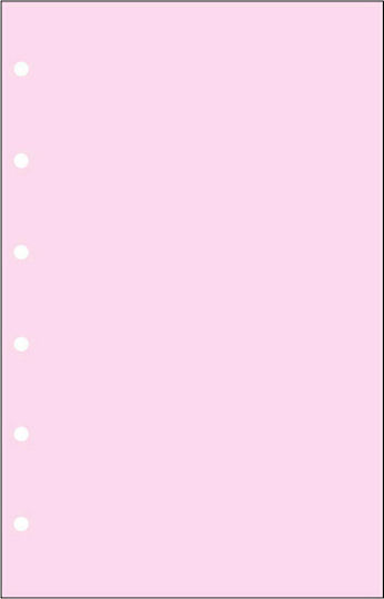 Contax Organizer Note Sheets 30 Refill Pads with Blank Pages Pink
