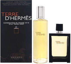 Hermes Terre D' Hermes Ανδρικό Σετ με Eau de Parfum 2τμχ Hermes Terre D' Hermes Ανδρικό Σετ με Eau de Parfum 2τμχ