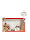 Parisis Christmas Wooden Figure Sign Red Length 50cm