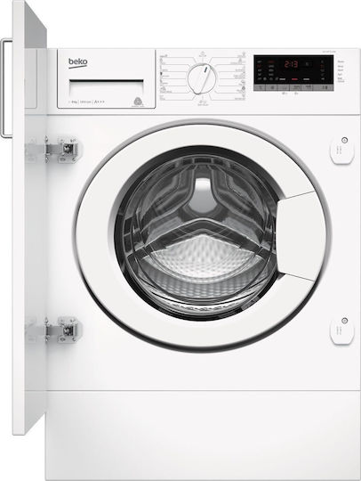 Beko WITV8712X0W Вградена Пералня 8кг с Парна Технология 1400 Оборота