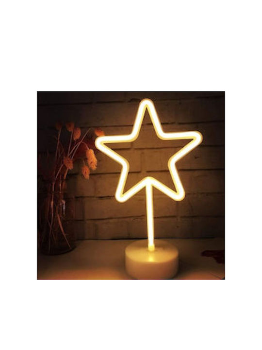 Plastic Illuminated Christmas Decorative Desktop Star