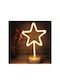 Plastic Illuminated Christmas Decorative Desktop Star