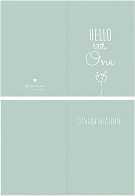 Greeting Card for Newborn Mint