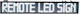 Rolling LED Sign One - Sided Waterproof 100x20cm White