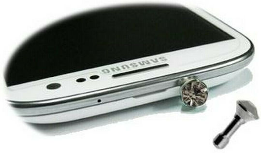 Volte-Tel Earphone Anti-Dust Jack Plug Diamond Silver