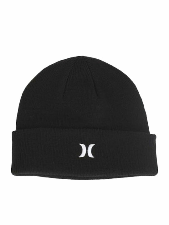 Hurley Beanie Ανδρικός Σκούφος Πλεκτός σε Μαύρο χρώμα