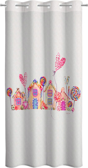 Saint Clair Perdea pentru Copii Lollipop cu Capsatoare Roz 1752030121001 160x250buc