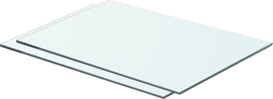Wandregale Transparent (2Stücke) 50x30x0.8cm