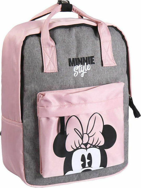 Cerda Minnie Style Schulranzen Rucksack Grundschule Rosa mit Flaschenhalter