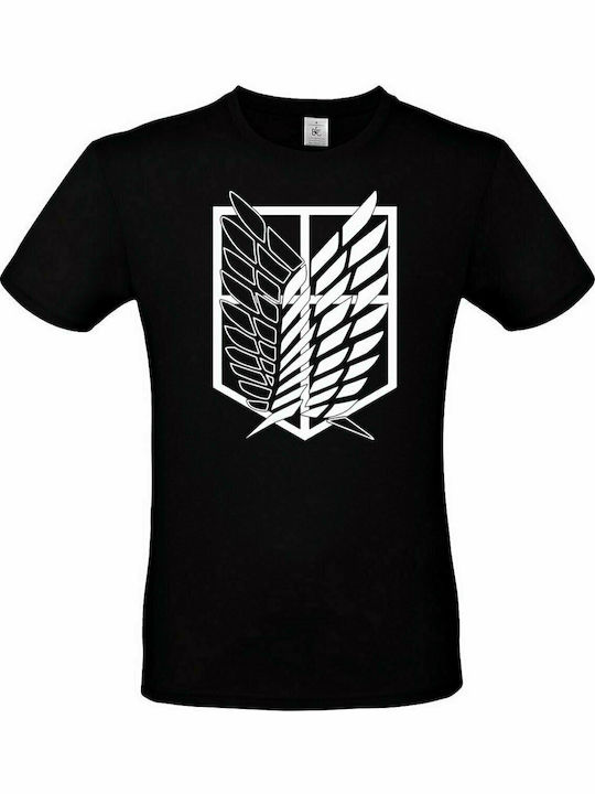 Attack on Titan Scouting Legion T-shirt σε Μαύρο χρώμα
