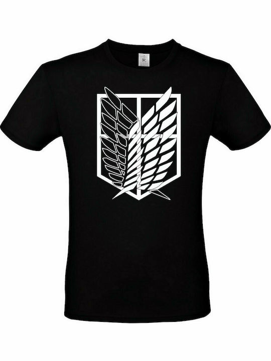T-shirt Studio Attack on Titan Scouting Legion T-shirt σε Μαύρο χρώμα