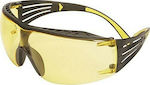 3M Securefit Safety Glasses with Yellow Lenses