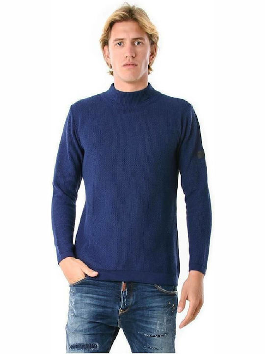 Bellissimo M122 Herren Langarm-Pullover Blau