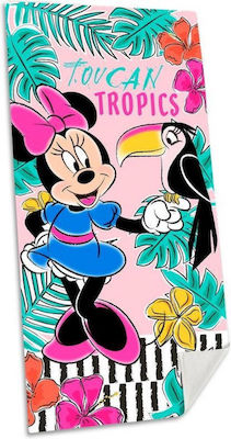 Kids Licensing Mouse Tropics Prosoape de plajă pentru copii Minnie 140x70cm S2405027
