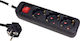 Roline Power Strip 3 Positions with Switch and Cable 3m