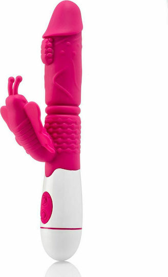 Zenn Feel The Power Δονητής Rabbit Rabbit Vibrator 20cm Ροζ