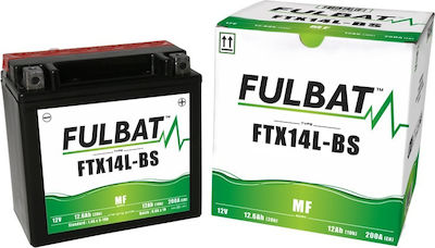 Fulbat Μπαταρία Μοτοσυκλέτας AGM MF FTX14L-BS με Χωρητικότητα 12Ah 12V 200A