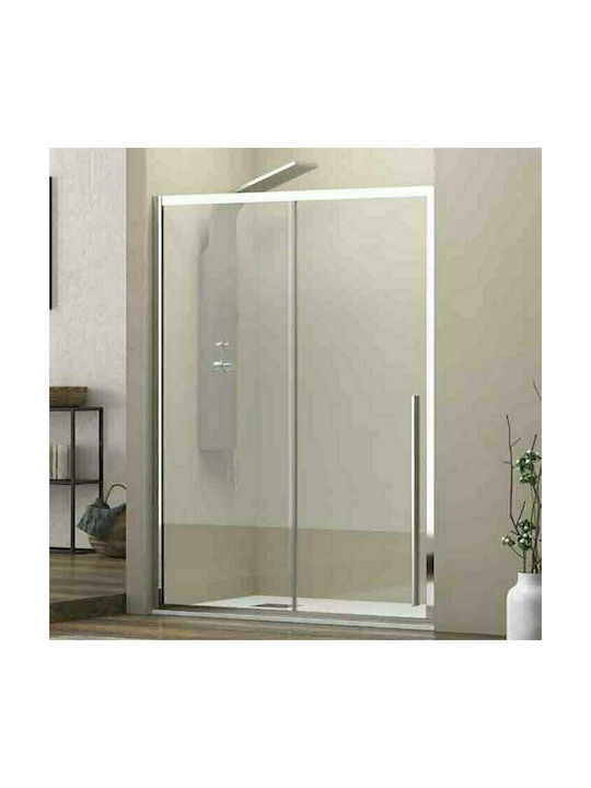 Karag Elysium 400 Διαχωριστικό Ντουζιέρας με Συρόμενη Πόρτα 130x200cm Clear Glass