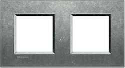 Legrand Living Light Schalterrahmen 2-fach Hori...