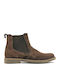 Vlavianos Shoes 511 Suede Καφέ Ανδρικά Chelsea Μποτάκια