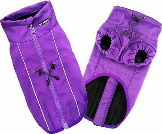 Pet Interest Active Outdoor Vest Кучешки палта Флийс / Водоустойчиво Лилав с дължина на гръбчето 64 см. 52116