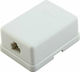 Complete Single Adhesive Telephone Socket White FTT3-050