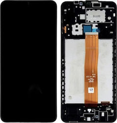 Samsung Ecran cu Mecanism de Atingere și Cadru pentru Galaxy A12 Nacho (Negru)