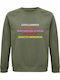 Sweatshirt Unisex, Organic " Harry Potter Spells " Khaki