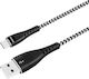 Philips Braided USB 3.0 Cablu USB-C bărbătesc - USB-A 15W Negru 2m (DLC5206A/00)